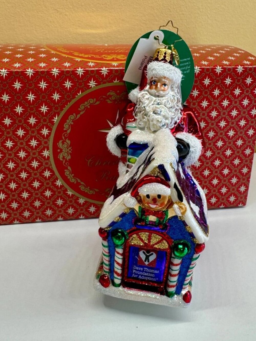 Christopher Radko Celebrate Adoption 2021 Dave Thomas Foundation NWT with box